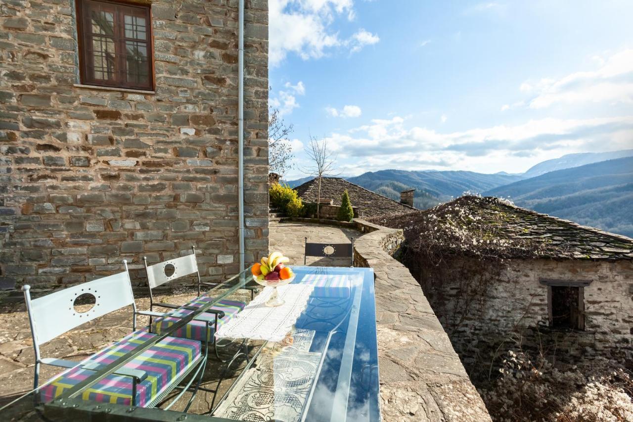 Heaven'S View Mansion - Zagori Stone Built Gem Villa Kipoi Exteriör bild