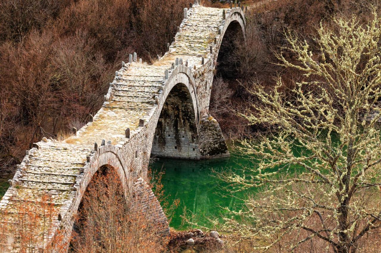 Heaven'S View Mansion - Zagori Stone Built Gem Villa Kipoi Exteriör bild