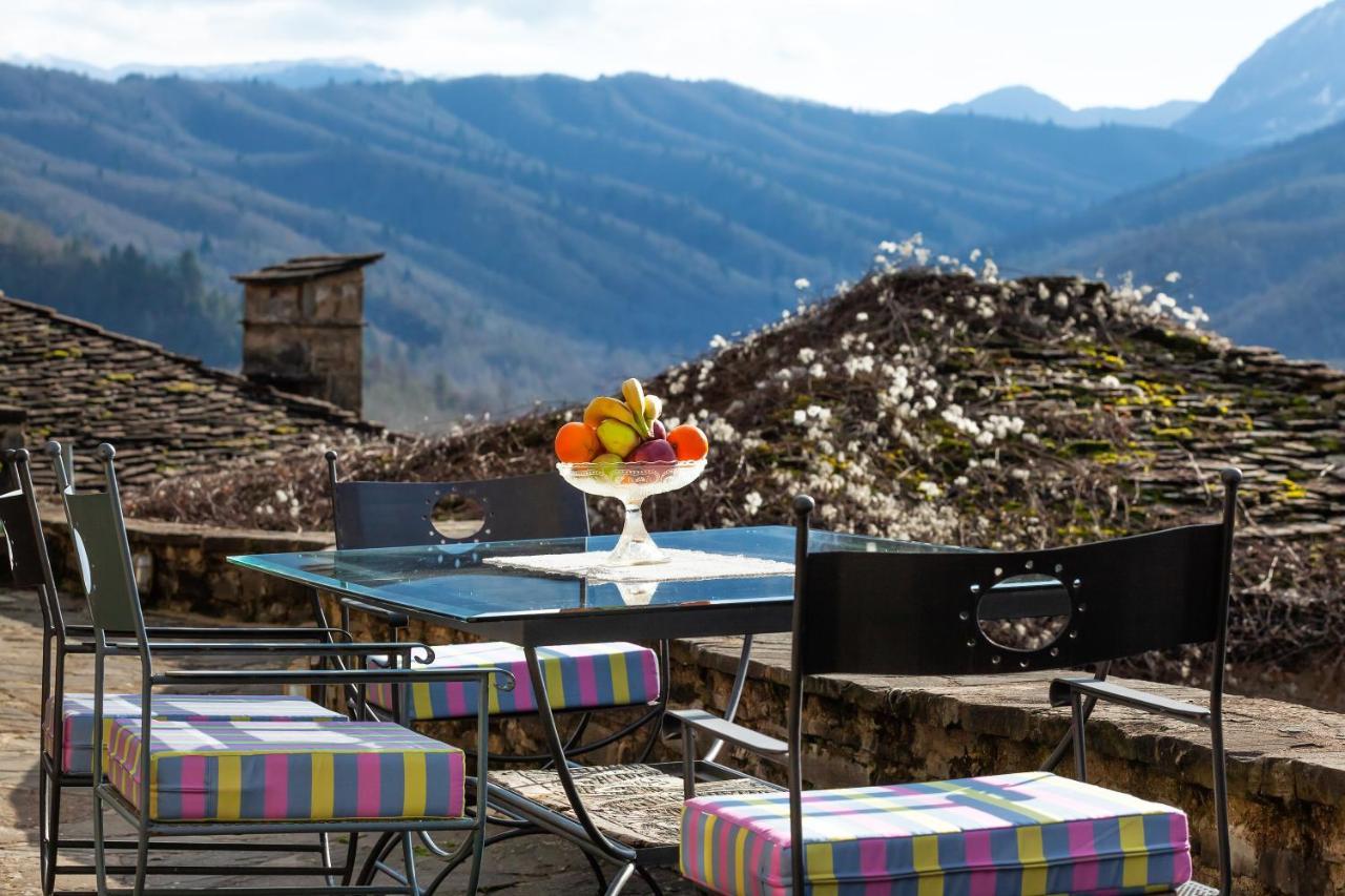 Heaven'S View Mansion - Zagori Stone Built Gem Villa Kipoi Exteriör bild