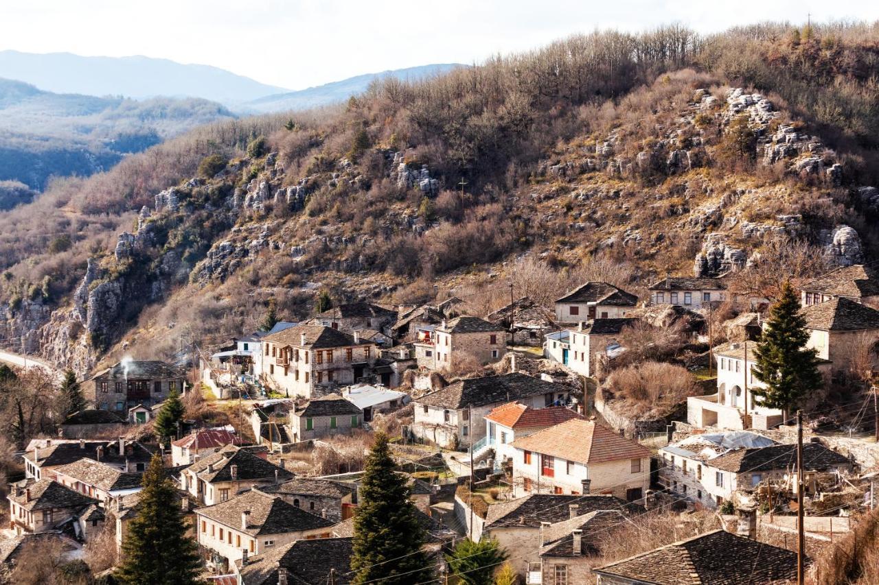 Heaven'S View Mansion - Zagori Stone Built Gem Villa Kipoi Exteriör bild