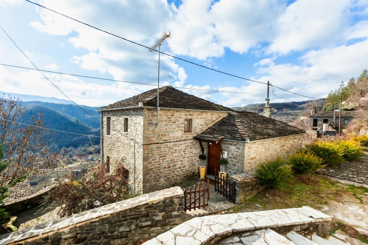Heaven'S View Mansion - Zagori Stone Built Gem Villa Kipoi Exteriör bild