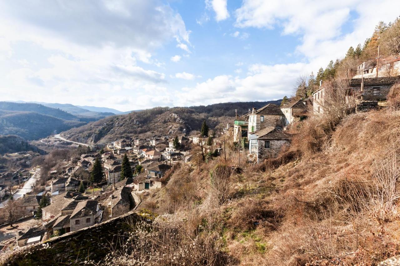 Heaven'S View Mansion - Zagori Stone Built Gem Villa Kipoi Exteriör bild